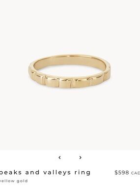 bluboho peaks and valleys ring - size 9